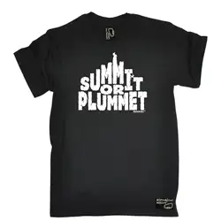 Саммит или Plummet футболка climbinger футболка рок Забавный подарок на день рождения подарок для Него хип хоп Новинка футболки Мужская брендовая