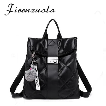 

Korean New Fashion Women Backpack Woman Casual Pu Leather Shoulder Bag #497