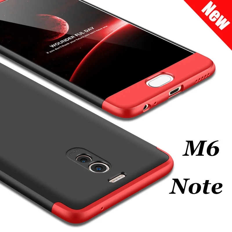 

3 in 1 Design Hard PC Plastic Case Meizu M6 Note Shock-Proof Hybrid 360 Full Body Hard Case For Meizu M6 Note Luxury Back Cover