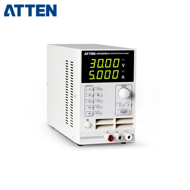 ATTEN APS3005Dm+ 220V Выход Регулируемый 0~ 33V 0~ 5.5A одноканальный источник питания постоянного тока