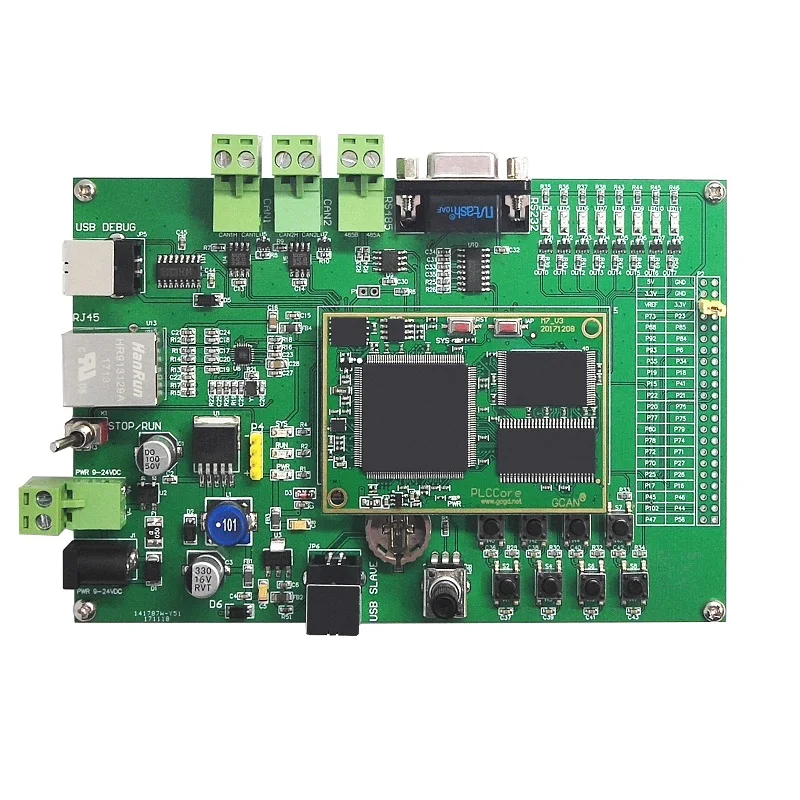 Industrial PLC core board free IO expand digital input digital output analog input analog output PWM output counter input