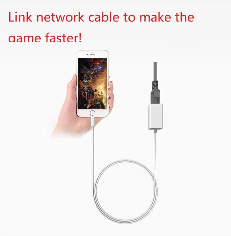 Lightning/RJ45 Ethernet LAN проводной сетевой адаптер компактный для iPhone iPad-за рубежом путешествовал 100 Мбит/с/1000 Мбит/с