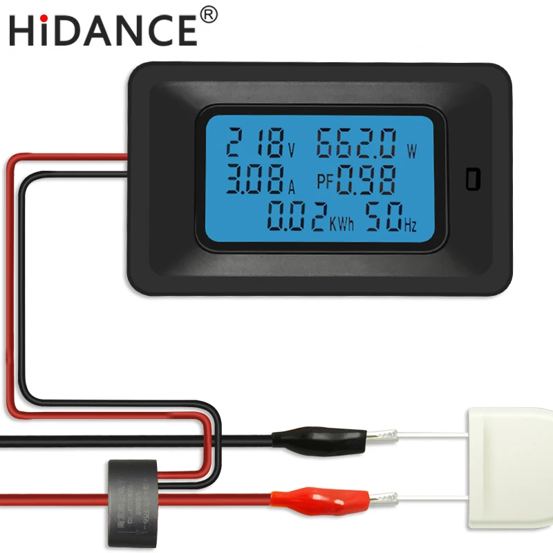 AC 5KW 85250V Digital Voltage Meters indicator Power Energy Voltmeter