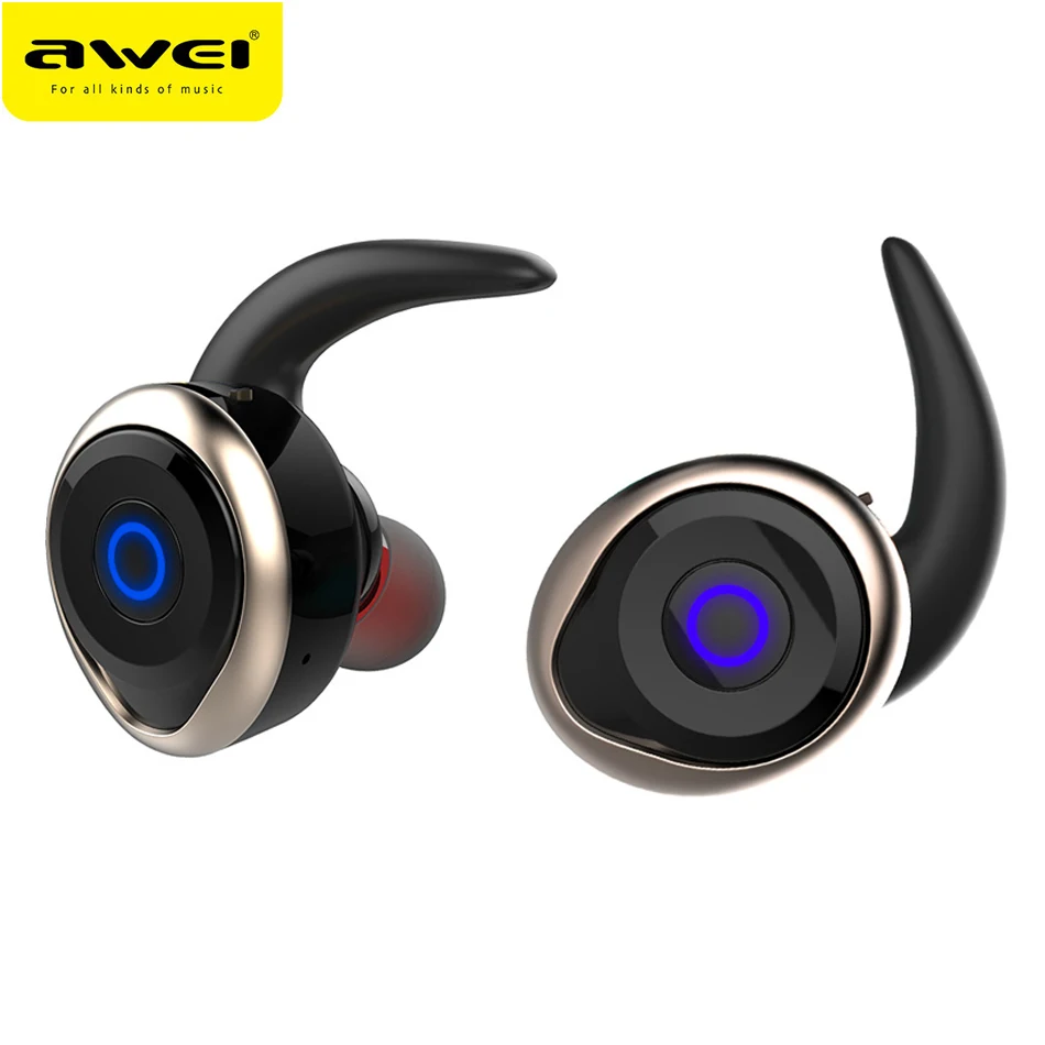 

2017 Awei T1 Wireless Bluetooth Noise Cancelling Earphone Headsets Fone de ouvido Ecouteur Auriculares Bluetooth V4.2 Earbuds