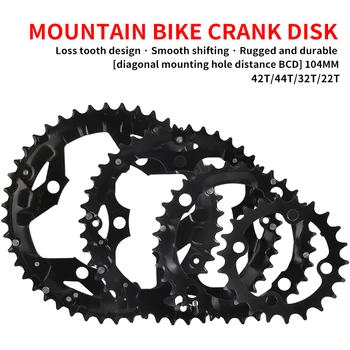

MTB Bicycle Chain Ring Chainring for SHIMANO SRAM Universal Crankset 22T/32T/42T/44T 104BCD cycling parts bike accessories