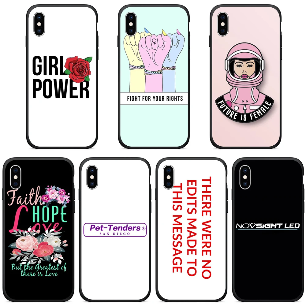 TPU Phone Case for iPhone xr case Silicone Back Cover the future is female x xs max 7 8 Plus 5 5s se |