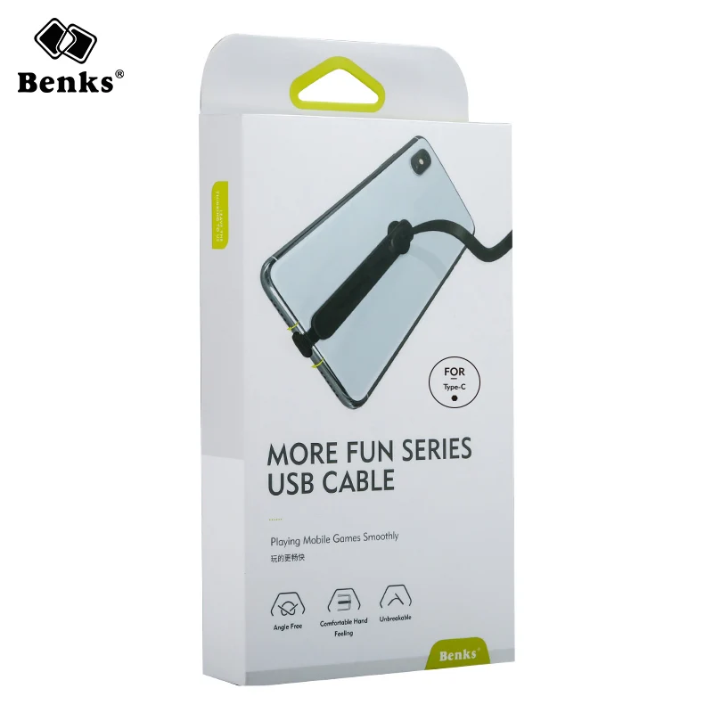 Benks USB Cable Type C Cable For Samsung Galaxy S9+ Fast Charging USB-C Type-C Cable For Galaxy S8 Plus Xiaomi 6 Mi5 Huawei