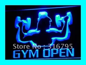 

i103 OPEN Gym Gymnasium Room Shop NEW LED Neon Light Sign On/Off Switch 20+ Colors 5 Sizes