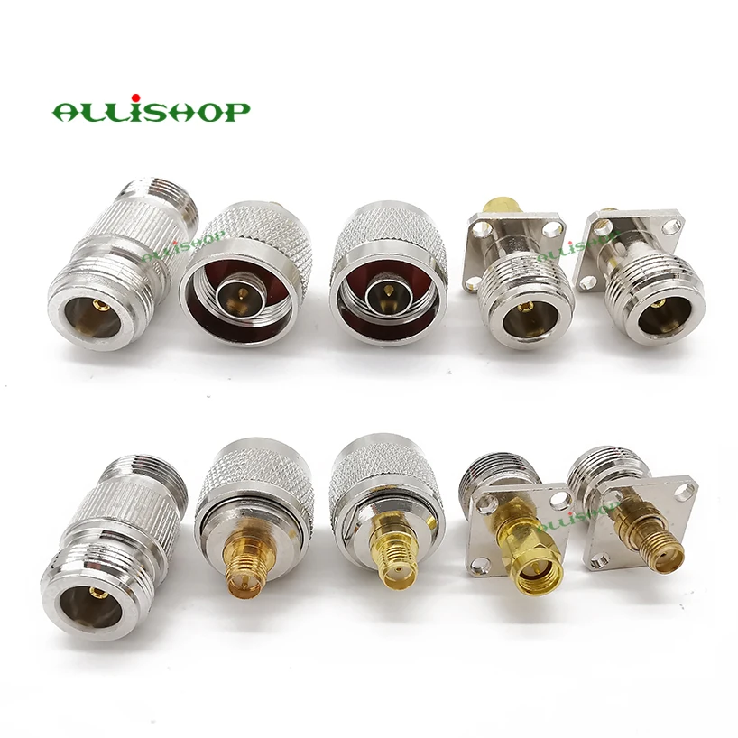 Sma do Adaptador de Allishop Sma para n Sma para Bnc Sma para Tnc Conector Conectores Coaxiais Macho Fêmea m - f 20 Kit rp rf 7 Renovação da Casa
