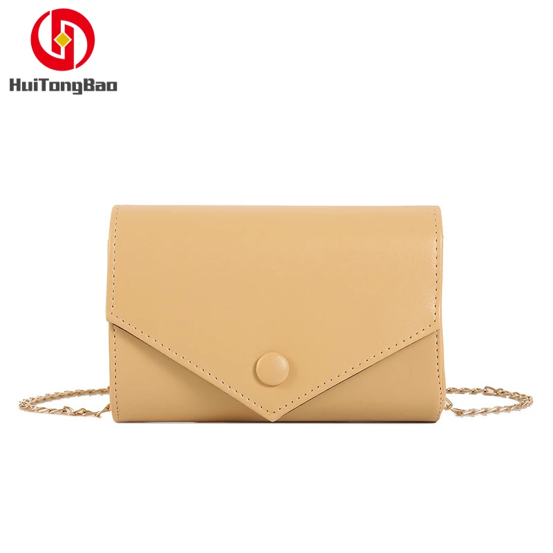 Women Leather Small Flap Bag Simple Crossbody Chain Fashion Ladies Luxury Handbags Designer Messenger Girls Shoulder Party Bags | Багаж и
