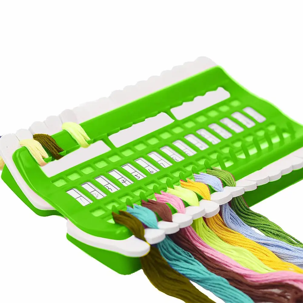 

Sewing Tools 30 Positions Cross Stitch Row Line Tool Set Sewing Needles Holder Embroidery Floss Thread Organizer DIY 9 Colors