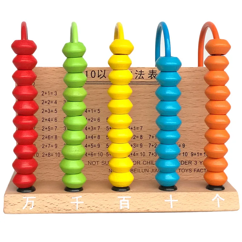 

Wooden Abacus Children Early Math Learning Toy Numbers Counting Calculating Beads Abacus Montessori Educational Toy