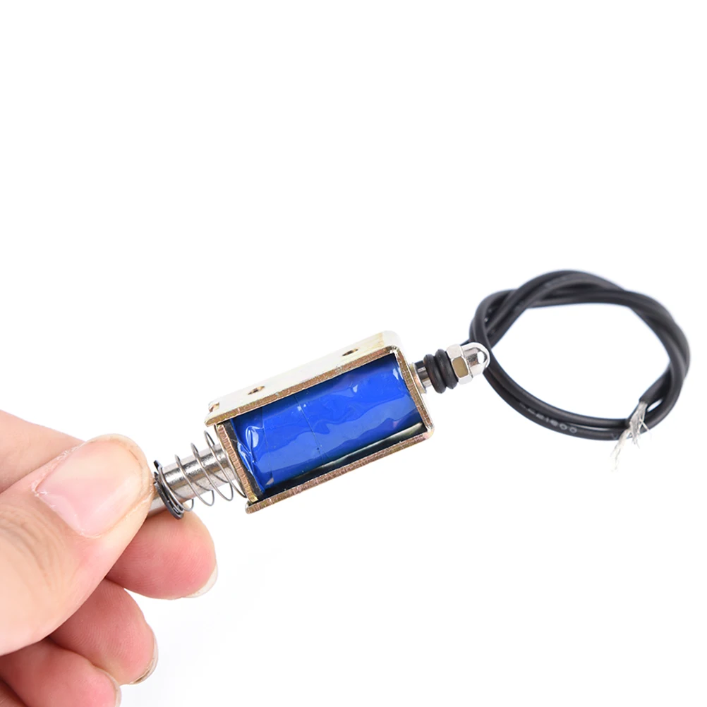 

DC 12V 300mA 5N/10mm Precise Pull-Push-Type Solenoid Electromagnet JF-0530B