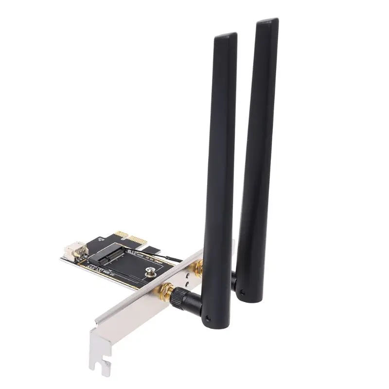 M.2 NGFF конвертер PCI-E Настольный Беспроводной Wi-Fi и bluetooth-адаптер плата адаптера сетевой карты T3LB