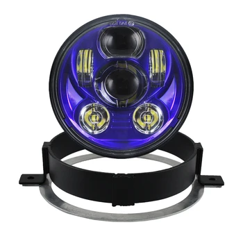 

5.75 inch Led Round Headlight kit Motorcycle High Low Beam with Mounting Bracket Ring Plug and Play For Honda VTX 1800 VTX 1300