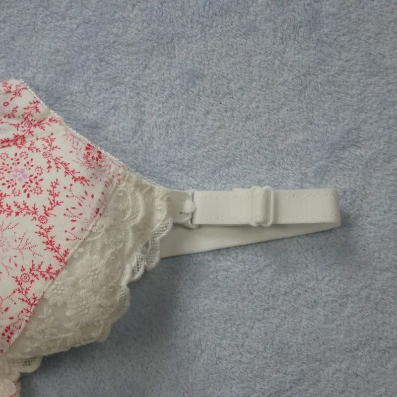 BAHEMAMI Bamboo Fiber Maternity Bra Nursing Bra Feeding For Pregnant Women Flower Lace Underwear With Wire Anti Sagging Gravidas 6
