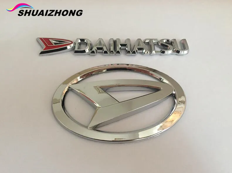 

1pcs Daihatsu ABS Chrome Trunk Rear car emblem Decals badge sticker Decal Car styling for Sirion PICO MATERIA COPEN Esse Altis