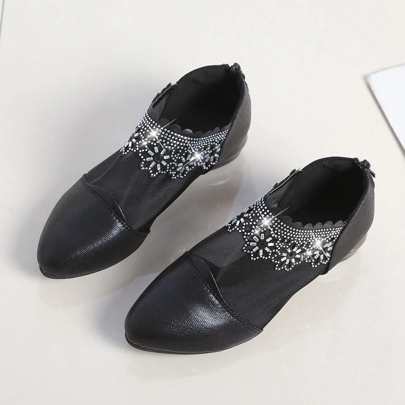RIBETRINI/ г.; шикарная элегантная женская обувь; Элегантная удобная обувь на молнии с сетчатым верхом; женская обувь для мам и женщин