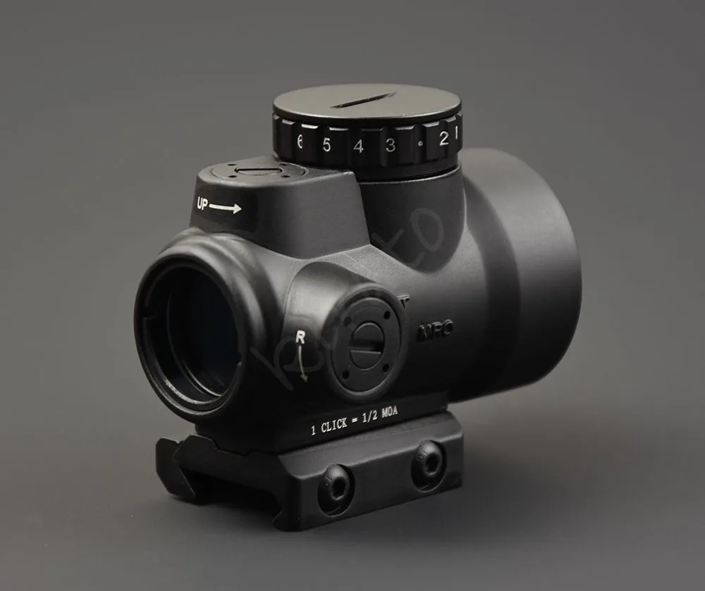 Тактический trijicon MRO стиль 1x red dot прицел с высокой и низкой Пикатинни Крепление база Охота Стрельба M9159