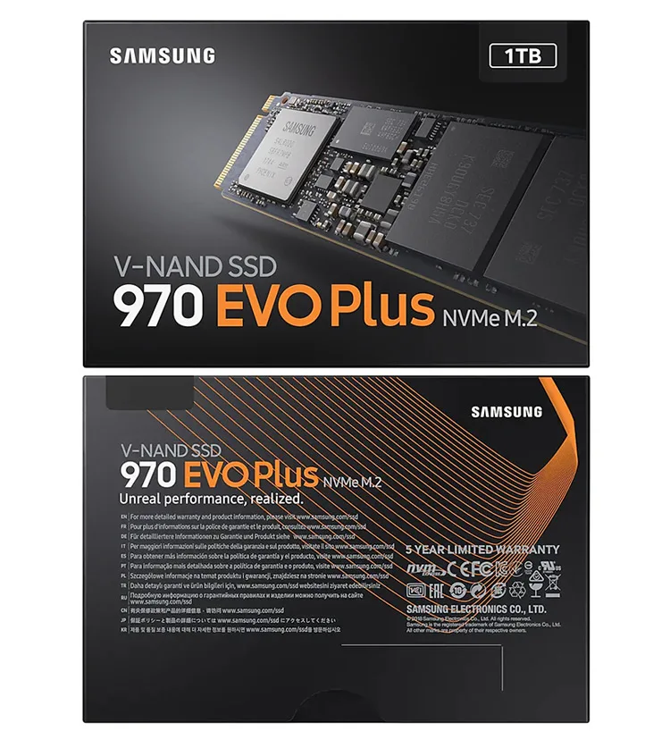 SAMSUNG 970 EVO PLUS M.2 SSD 250 ГБ 500 ГБ 1 ТБ Внутренний твердотельный диск Жесткий диск PCIe 3,0x4, NVMe 1,3 MLC PC диск