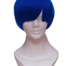 Блестящий парик для косплея Хаски нет куни лазурит парик косплей Хэллоуин Карнавальный короткий парик для взрослых