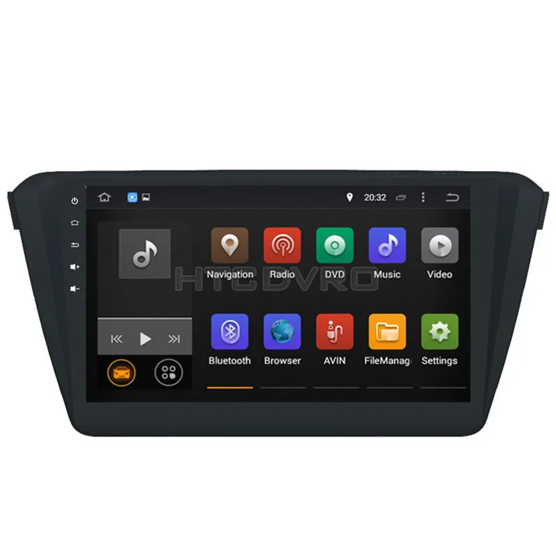 Discount YMODVHT 10.1inch Octa Core 4GB+32GB Android 9.0 Car DVD Player for Skoda Superb B8 2015- Radio Stereo GPS Navigation 0