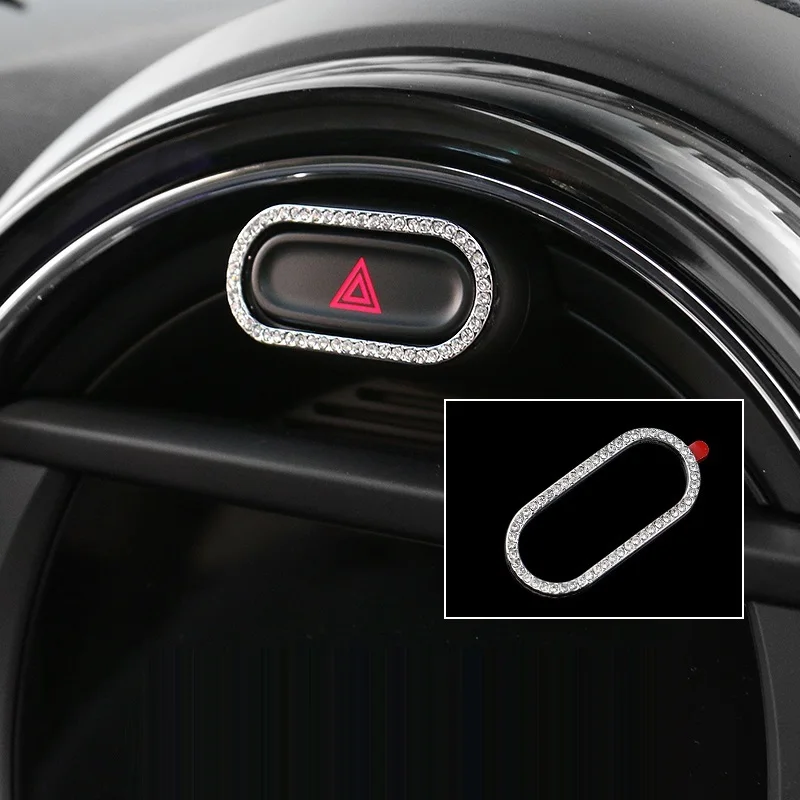 

Decorative Modified Automobile Automovil Auto Interior Fashion Accessory Trim Covers Bright Sequins Sticker 18 19 FOR MINI F54