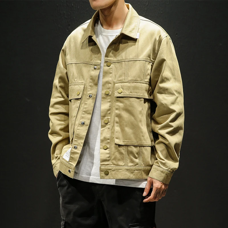 Large size Men's Jacket 2019 Men's Casual Jacket Male Turn-down Collar Coat Mens tactical jacket streetwear bomber jacket men