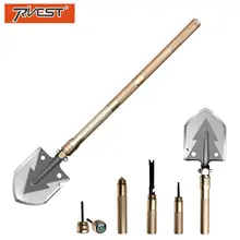 Multifunctional Military Shovel Folding Pocket Knife Survival Shovel Outdoor Camping Gardening Plant Tools Golden Multitool