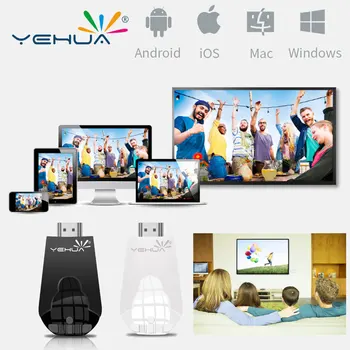 

Yehua K8 wireless tv stick wifi display Anycast airplay dongle miracast DLNA mirroring HD 1080P Receiver