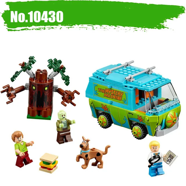 Cheap Diy Mystery Machine Scooby Doo Fred Shaggy Zombie Zeke Building Blocks Bricks 305pcs Compatible Legoingly 75902 Toy For Children