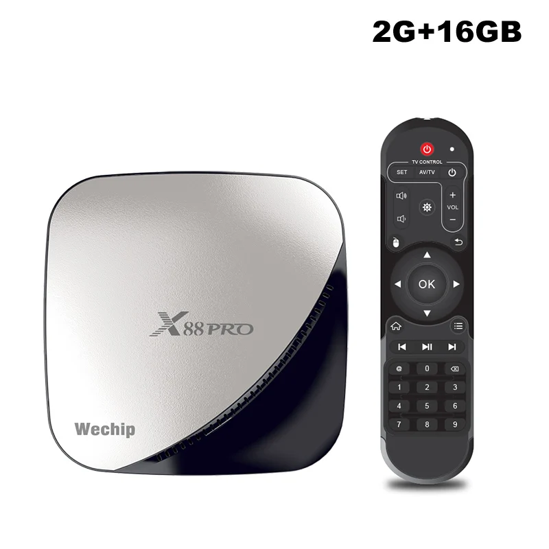 X88 PRO Smart tv Box Android 9,0 4K Rockchip RK3318 Четырехъядерный 4 Гб 64 Гб 2,4G/5G WiFi Smart tv BOX 2 Гб 16 Гб медиаплеер PK x96max - Цвет: wechip x88 pro 2g16g