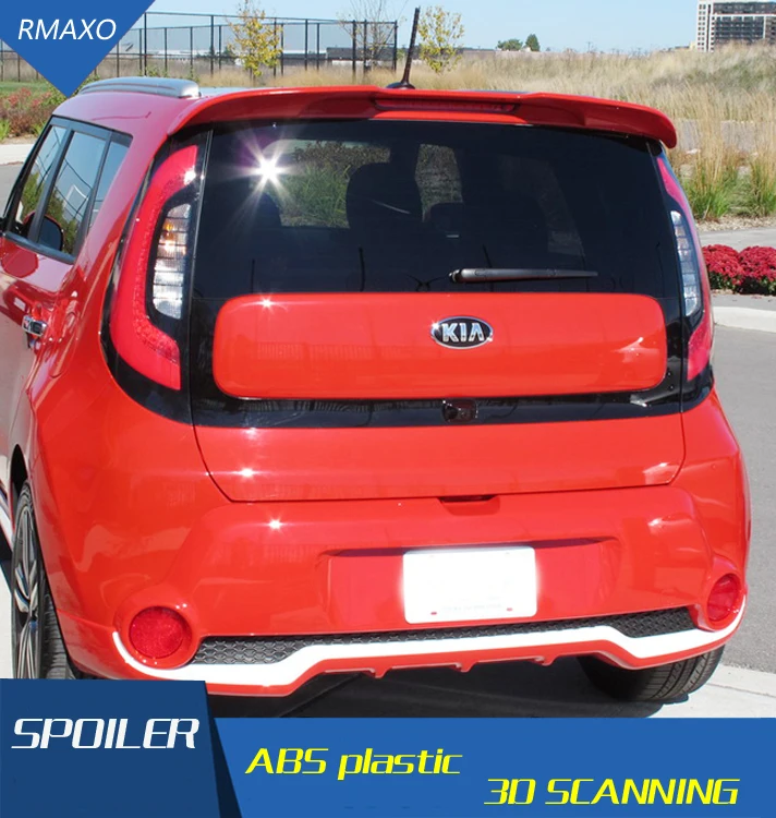 Для Kia Soul спойлер- ST SY ABS Материал заднее крыло праймер цвет задний спойлер для Kia Soul спойлер