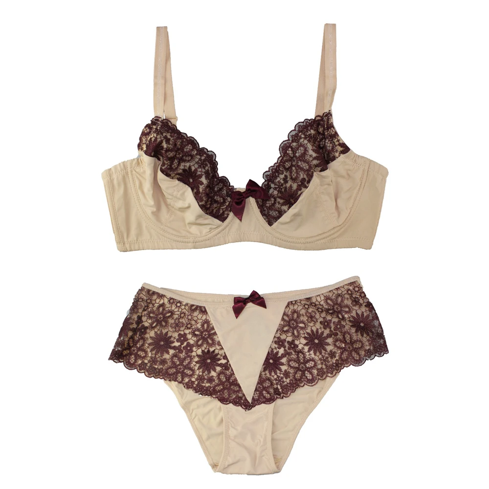 Beste Mierside Vele Stijlen Kant Lingerie Decoratieve Boog Vrouwelijk Ondergoed Bras en bijpassende broek Push Up Bh Set 32 44 b C D DD