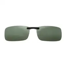 Мужская мода Спортивные очки легкий вождения Рыбалка клип-на солнцезащитные очки(черно-зеленый