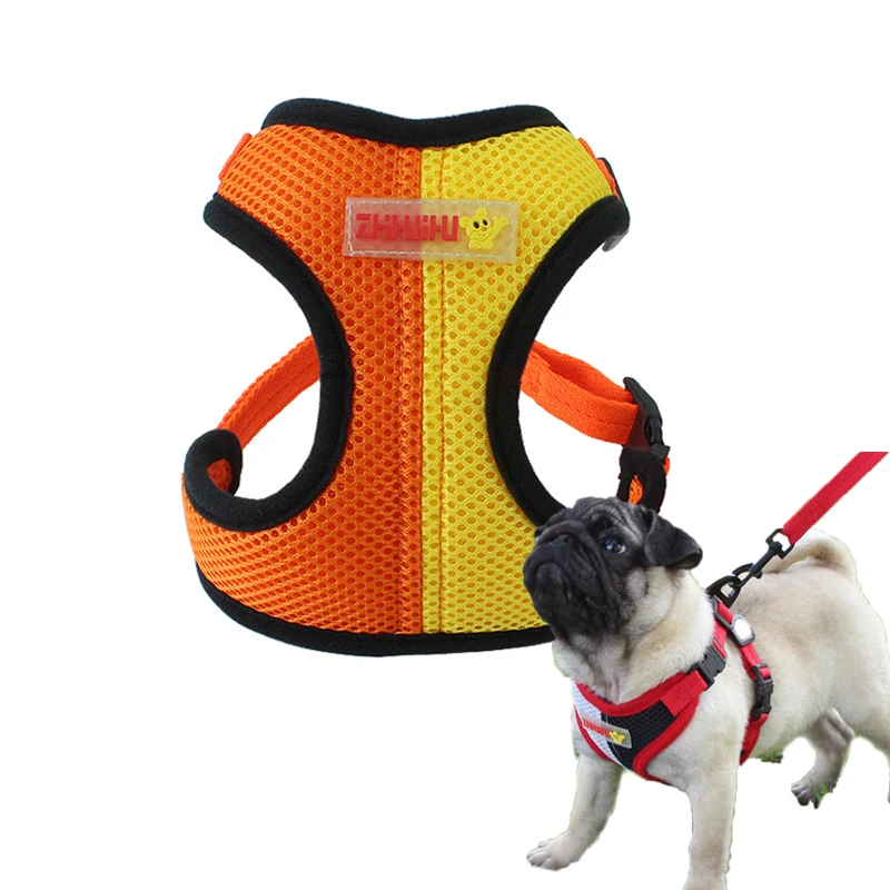 

Pet Dog Harness Vest Cat Small Medium Dog Suit Leash Set Puppy Breathable Mesh Pet Vest Harness For Bulldog Yorkies Pet Clothes