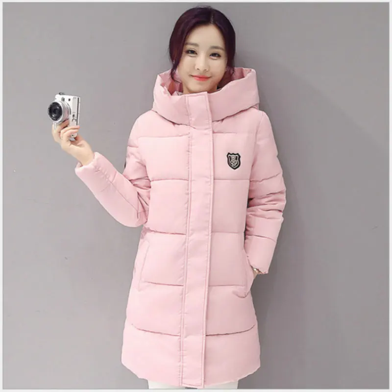 Fashion Down jacket woman hooded coats white pink Thicken warm winter snow long womens jackets overcoat women coat plus size Fashion Down jacket woman hooded coats white pink Thicken warm winter snow long womens jackets overcoat women coat plus size