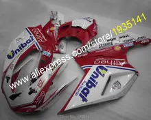 Hot Sales,Free customized motorbike aftermarket kit For Ducati 1098S 848 1198 07 08 09 10 11 Fairing set (Injection molding)