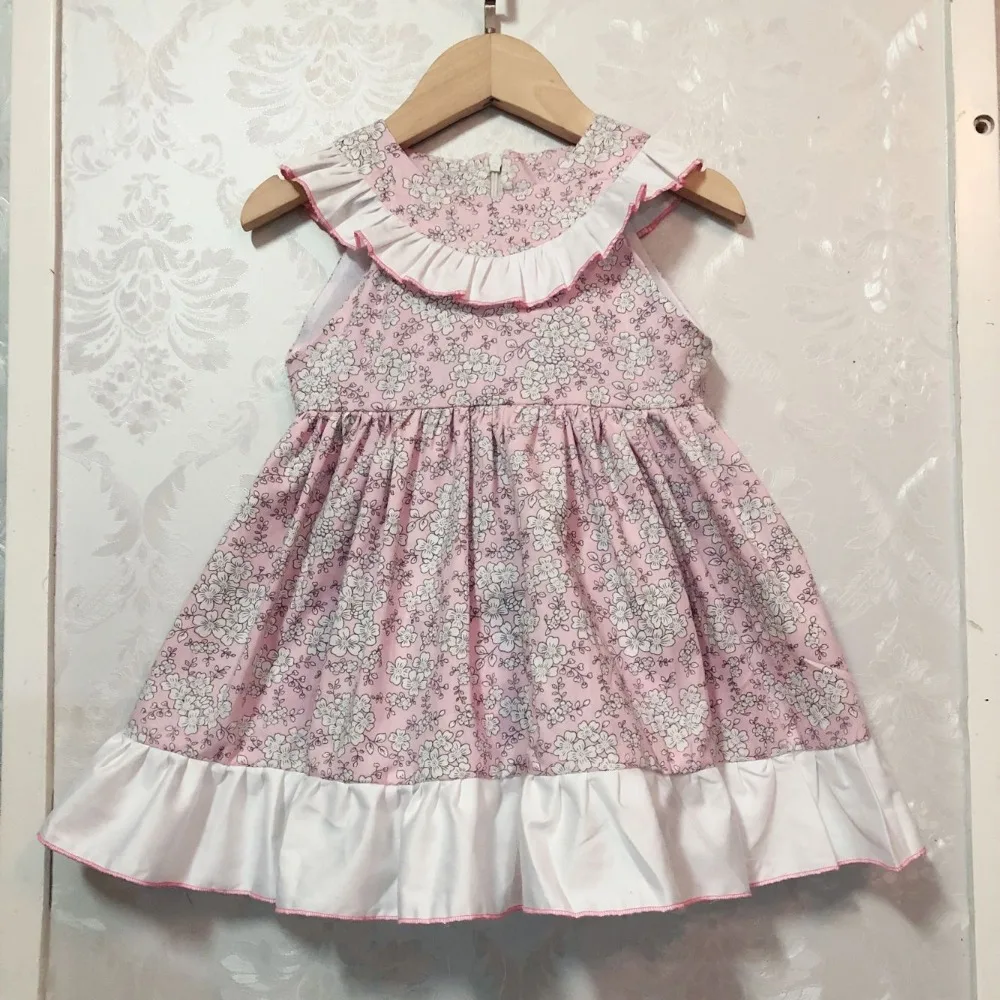 

girls light pink fashion design dress child summer princess dresses