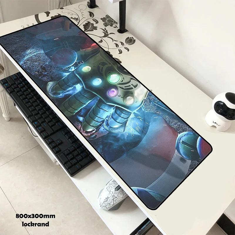  New arrival 80*30cm Mouse pad Avengers Infinity War anime Gaming XL Large Grande mouse pad gamer Ke