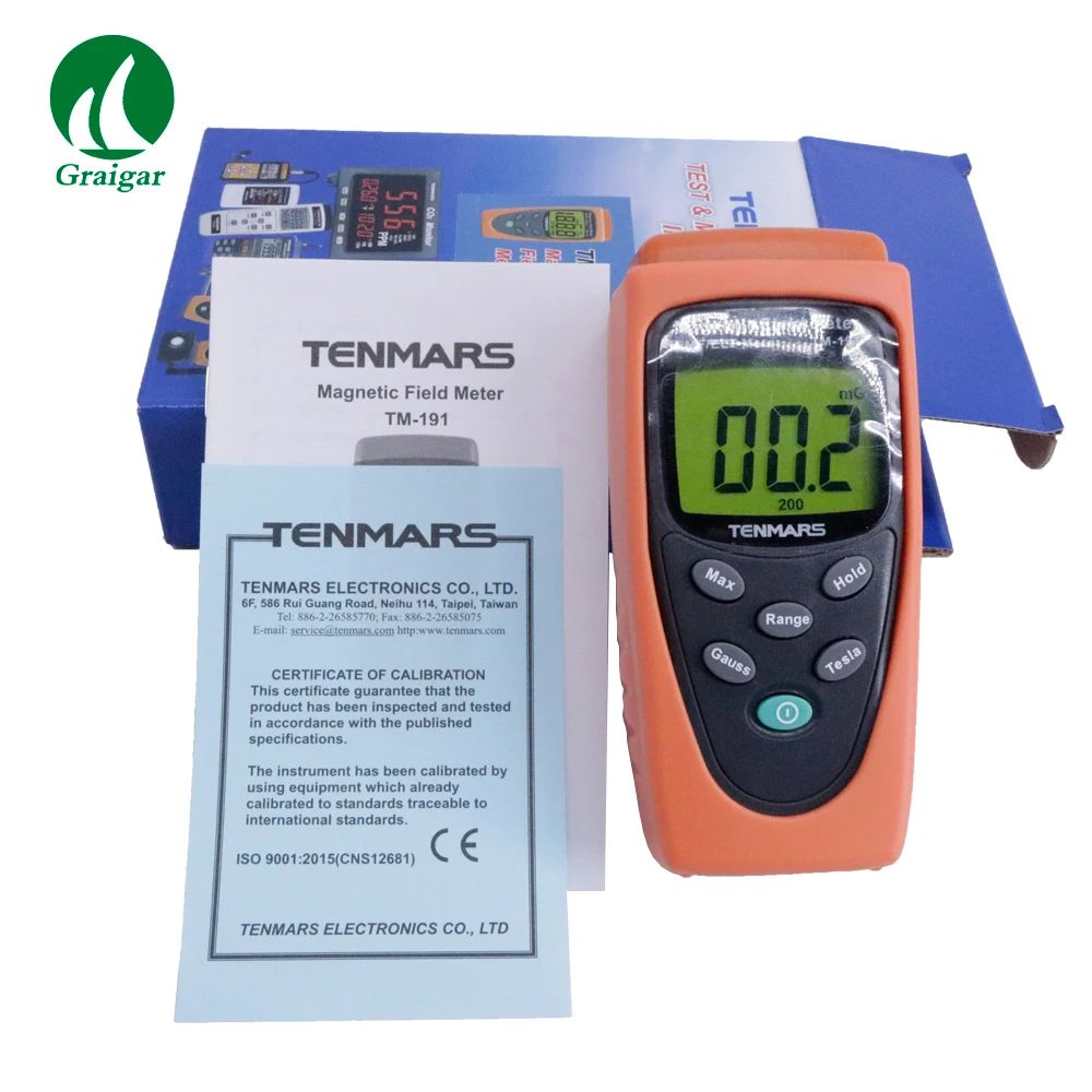 TENMARS TM-191 EMF Tester EMF Electromagnetic Magnetic Field Meter Tester ELF Gauss Meter images - 6