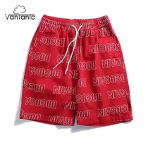 Vantanic новые шорты мужские летние хип-хоп мужские короткие штаны мужские летние шорты с буквенным принтом Эластичный пояс с принтом повседневные шорты TI195
