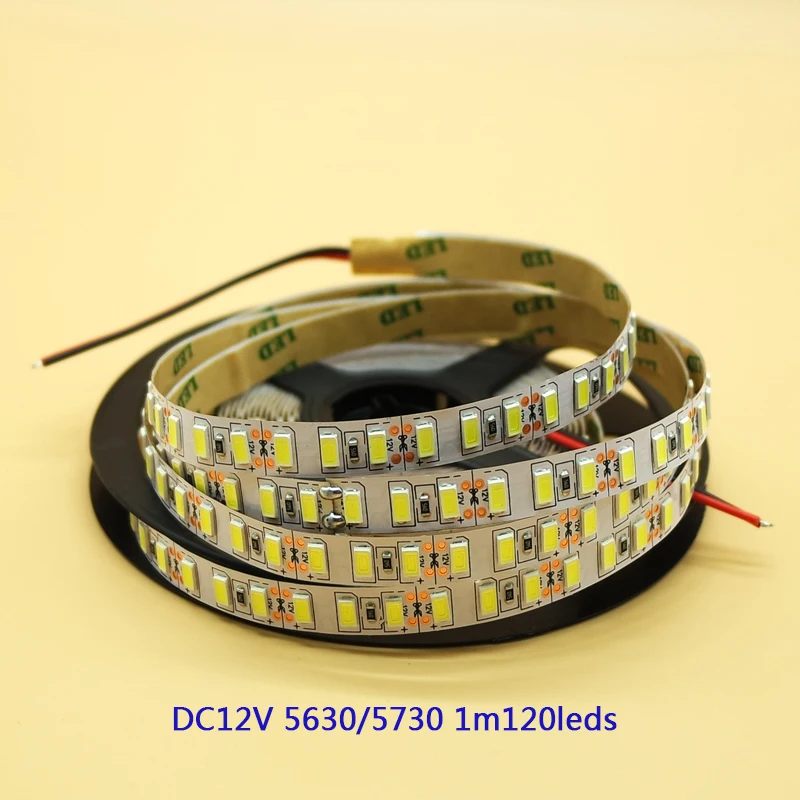 Супер яркий SMD 5730 светодиодный светильник DC 12 В водонепроницаемый non/ip65 60 Светодиодный s/m яркий чем 5630/5050/3528 Fita Диодная лента лампа белая