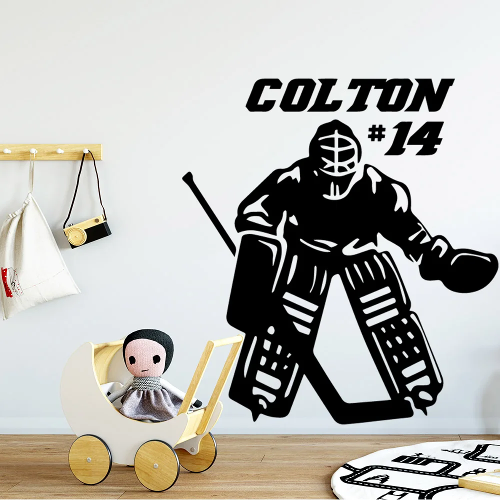 

Artistic play ice hockey Wall Sticker Pvc Wall Art Mural Wallpaper Decor Living Room Bedroom Removable Decal Mural naklejki