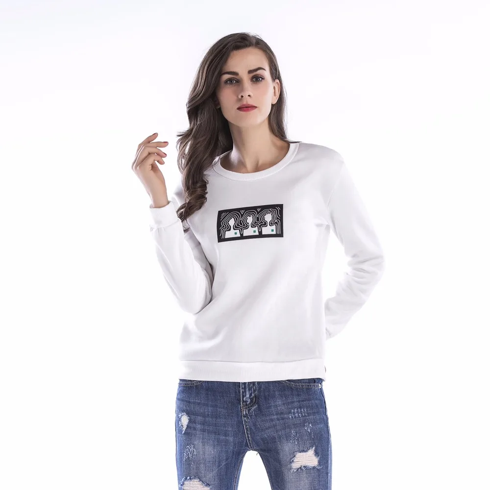 PGSD New Autumn winter Simple Fashion Women Clothes casual round-collar printed thick velvet Hoodies Sweatshirt Pullover female PGSD New Autumn winter Simple Fashion Women Clothes casual round-collar printed thick velvet Hoodies Sweatshirt Pullover female