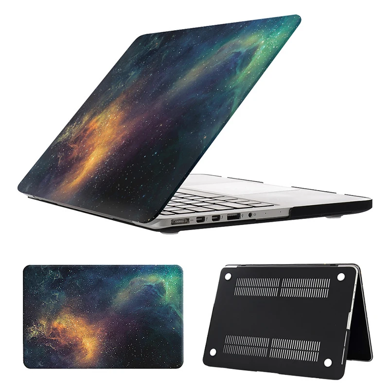 Orange Star Hard Laptop Bag Case for Apple Macbook Air Pro Retina 11 12 13 15 Laptop Bag for Mac Book Air 13 Cover Case Shell