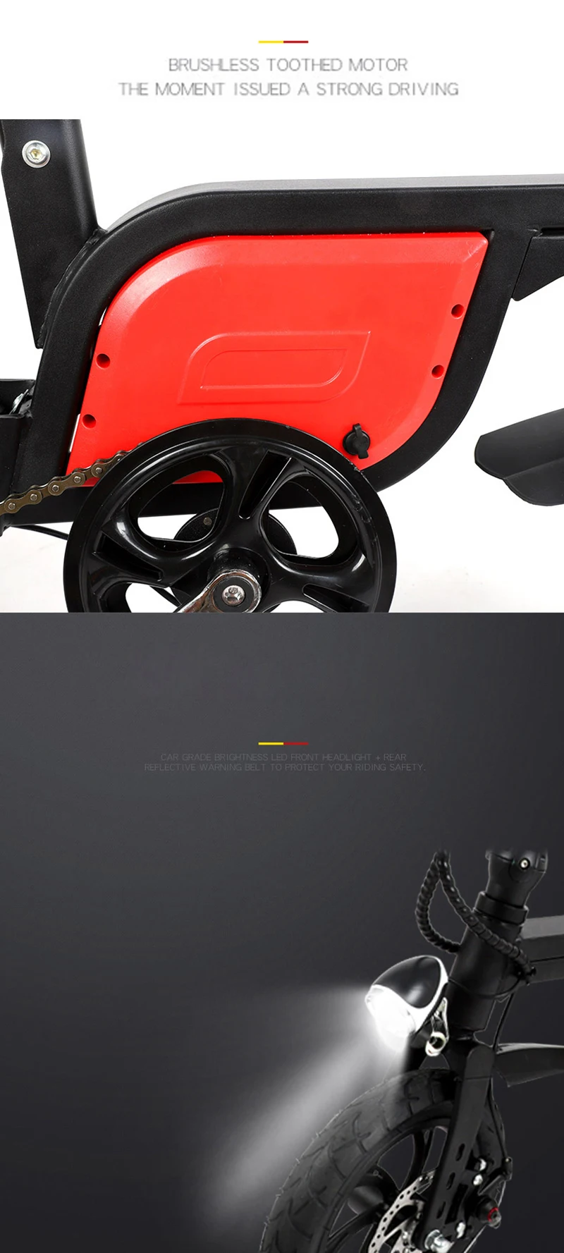 Foldable Electric Bike 36V 250w 12AH 14inch Lithium Battery Bicycle Aluminium alloy Ebike