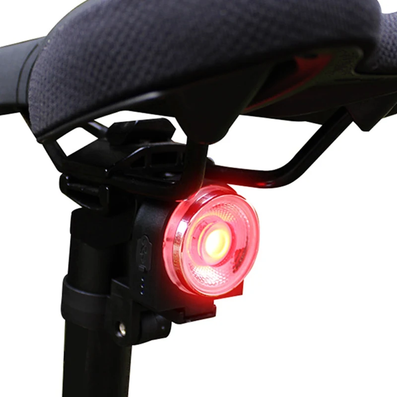 Авто старт/стоп-сигнал зондирования IPx5 Водонепроницаемый светодиодный зарядки Велоспорт Хвост светильник длинная лампа для ночного времени велосипеда вспышка светильник велосипед задний светильник