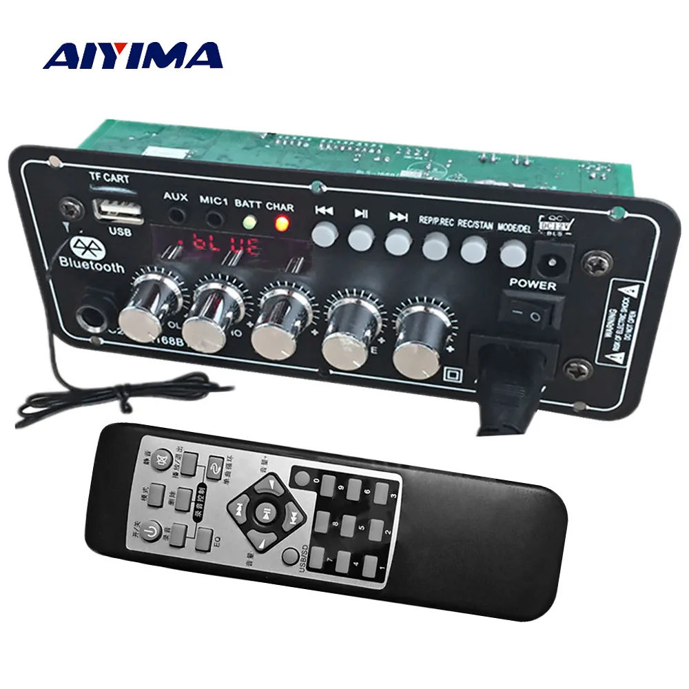 AIYIMA 12V Stereo Bluetooth Amplifier Audio Board Square