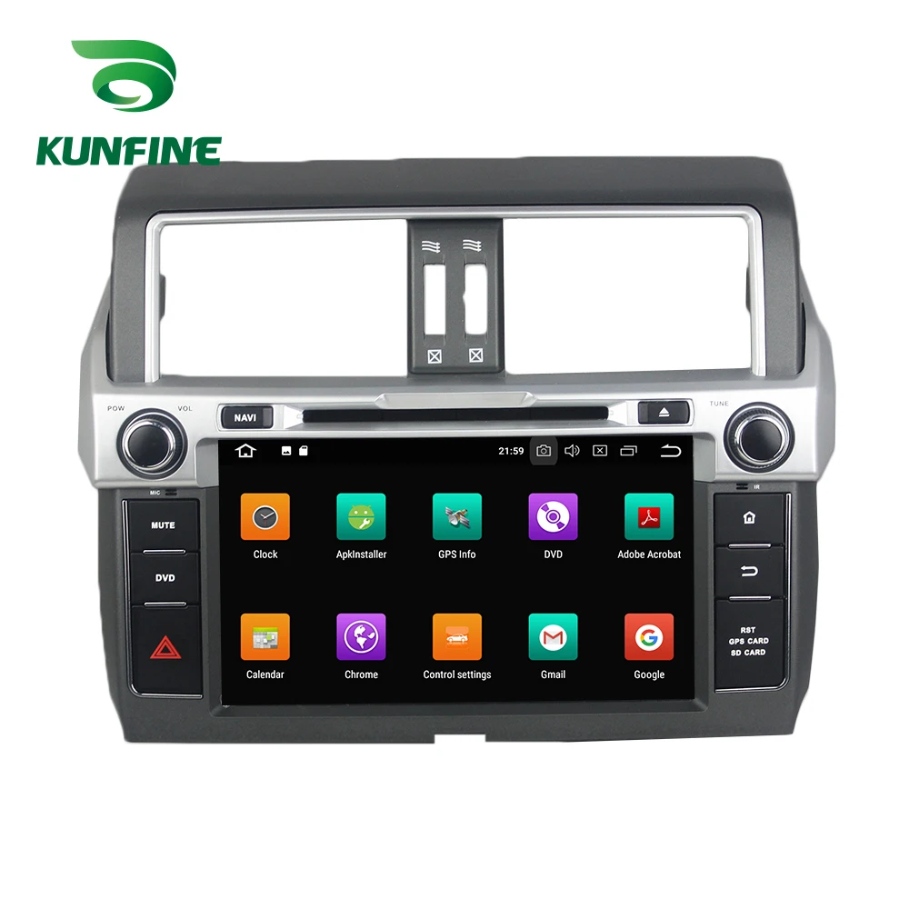 Discount Octa Core 4GB RAM Android 8.0 Car DVD GPS Navigation Multimedia Player Car Stereo for Toyota PRADO 2014 Radio Headunit 1